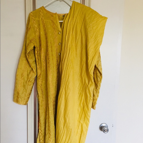 2 pcs Indian Pakistani cotton embroidered kameez - Picture 3 of 7